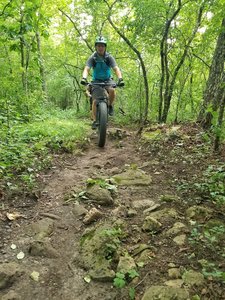 A little bit of a rocky climb coming up from the Overlook.