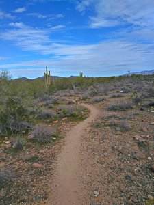 Gravel singletrack north of Emery Henderson