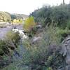 Cliffside trail at the Agua Fria west crossing point.