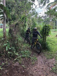 Another singletrack at RP trail on a muddy, wet day. Careful because it's fenced by barbed wires. :)