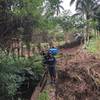 When the road is too muddy to ride, let's use the little bridge and walk our bikes - at RP trail. :)