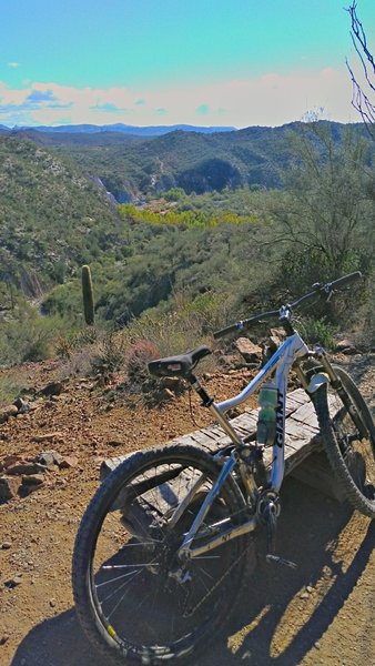 Looking towards Horseshoe Bar from the trailhead.