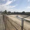 Along Ballona, bridge into neighborhood.