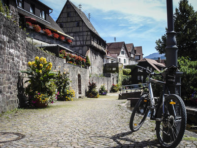Pastoral scene in the village of Gernsbach.