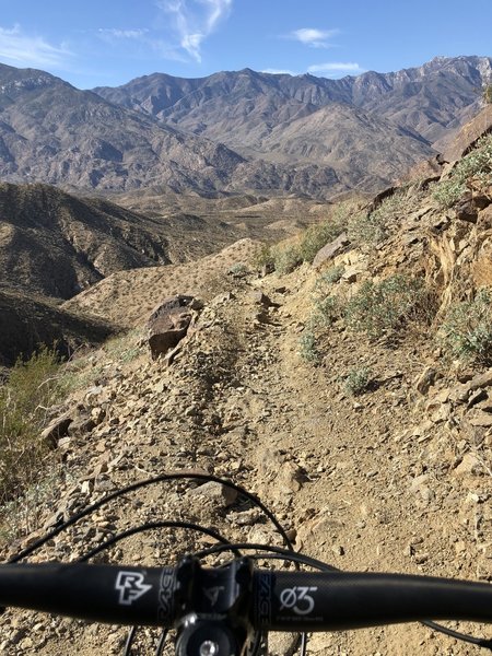 I rode through the desert on a horse with no name.