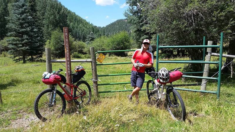 Bikepacking on Cebolla Creek - getting to the top of the valley.