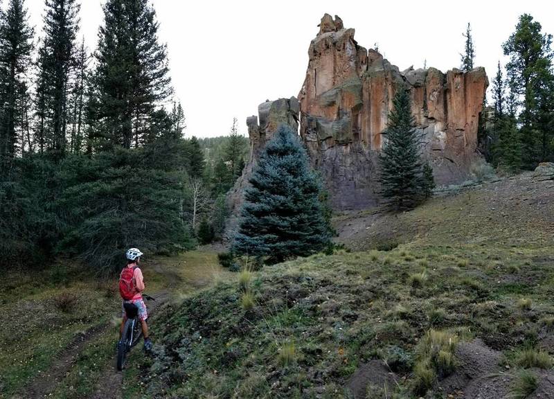 Enjoying the geology from the valley floor of Calaveras cattle singletrack, fun.