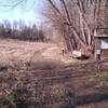 Mowed singletrack along the field edge.