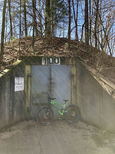 The only TNT Bunker on Black Forest MTB trail at ESNP.