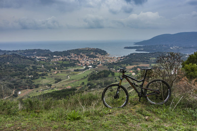 Awesome view of Porto Azzurro provides a respite from the arduous climb