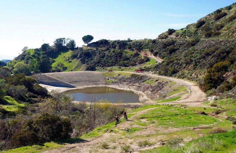 There's always lots going on near the Haines Canyon debris basin.