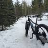 Great Fat biking spot. Trail faces north so it won’t melt as fast.