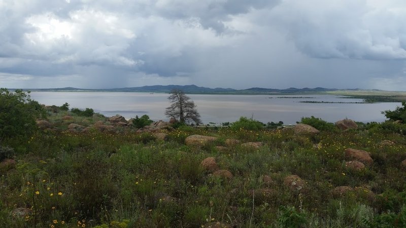 Beautiful view of Lake Steed from the trail