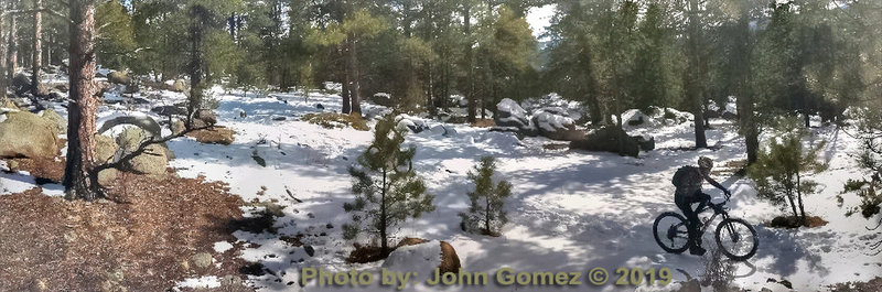 Wonderful Colorado riding on hard packed snow.