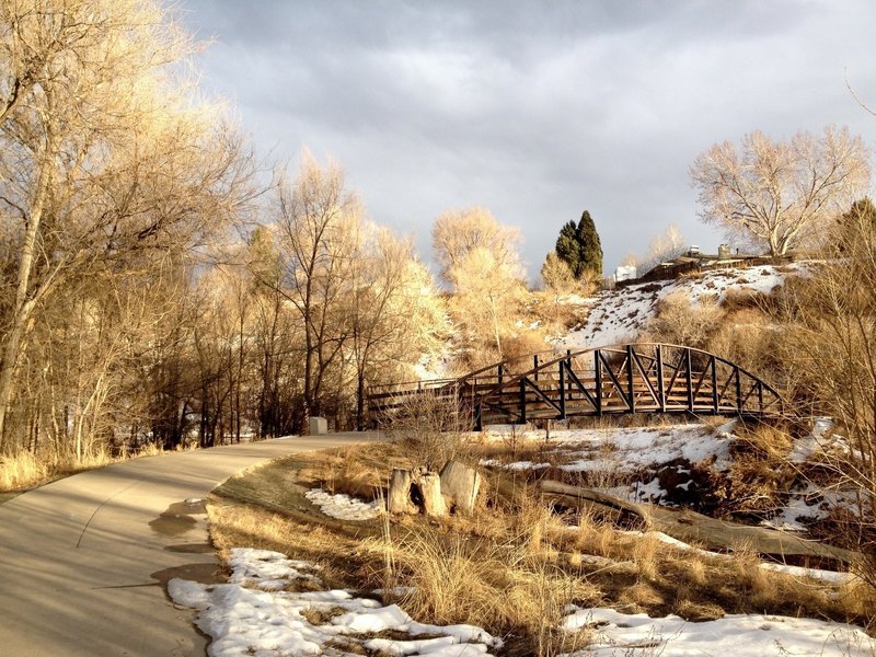 Clear Creek bridge crossing.