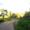 Penny farthing on Clear Creek Trail.