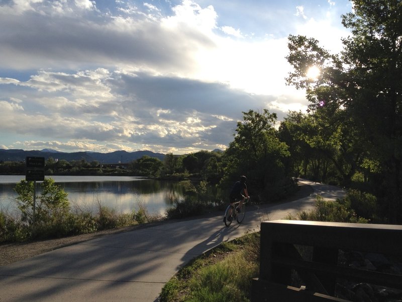 West Lake on Clear Creek Trail.