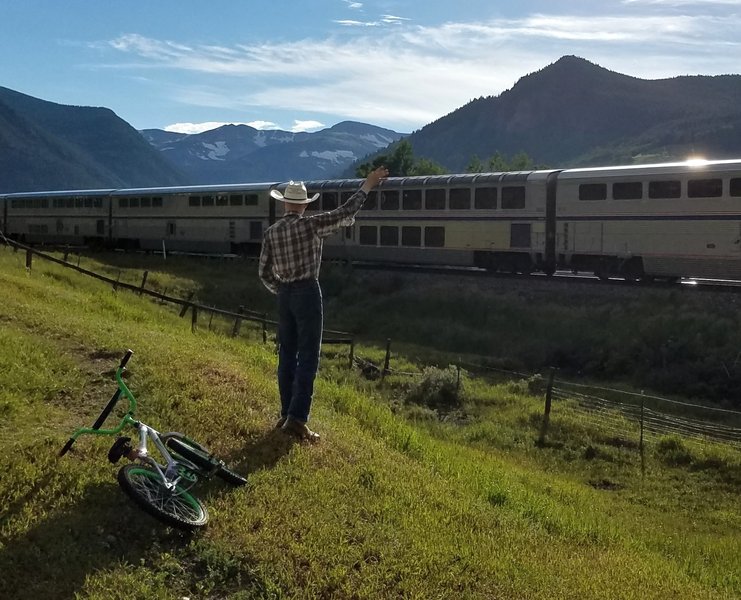 Catching the train