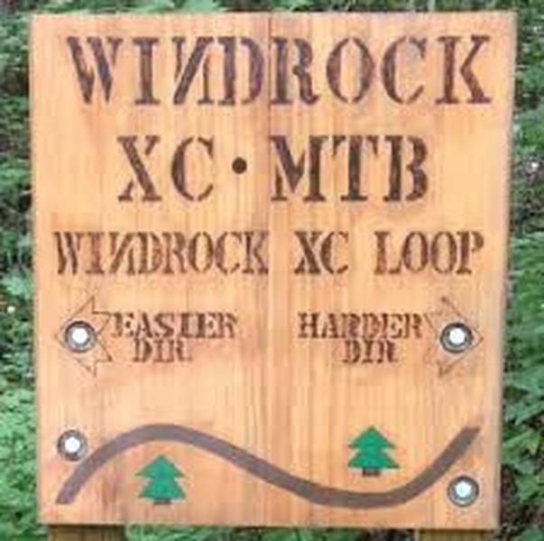 Trail entrance sign