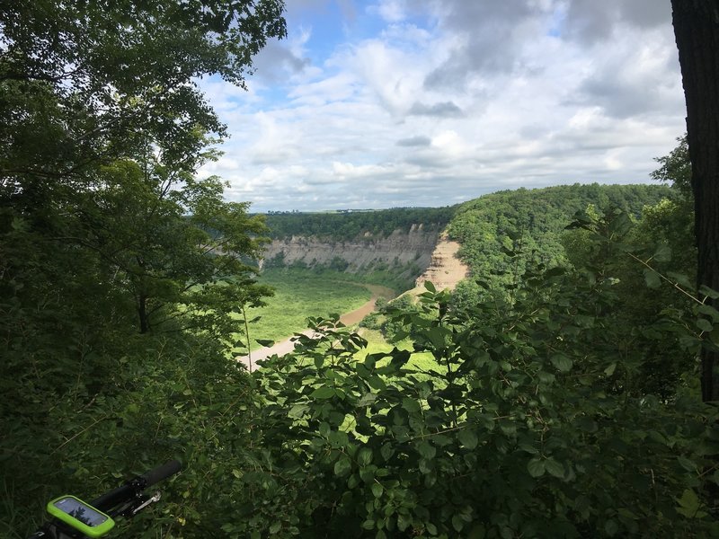 View from the parking area just south of the Dam.