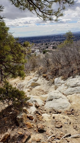 Sherpa trail south side headed down.