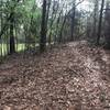 18 percent of trail required hand bench cutting into hillsides to level treadlines into hillsides.