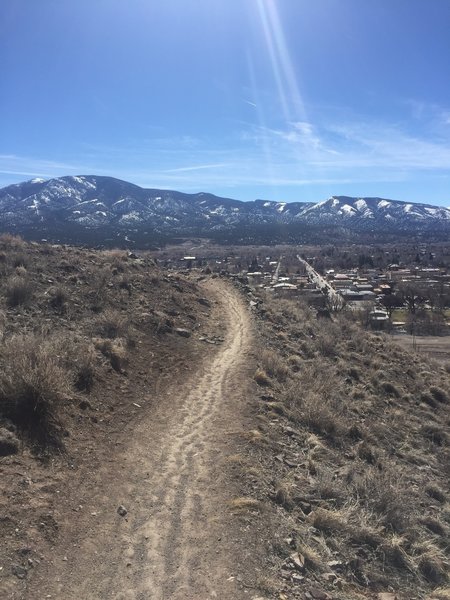 Halfway up frontside climb.