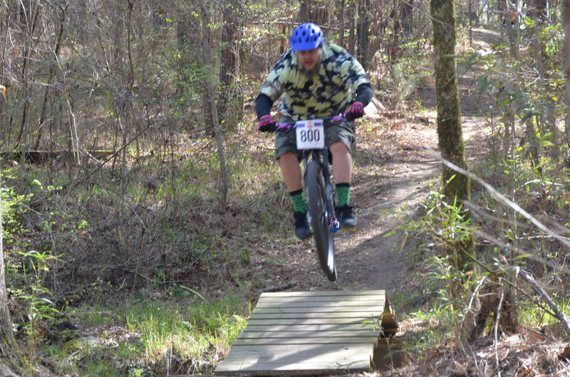 this racer was fast. Great air on the Big Enoch Creek Jump.