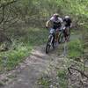 fun racing just before the soggy bottom bridge