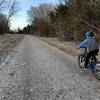 gravel section of the trail