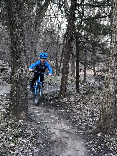 The West Loop is a good starter trail for kids!