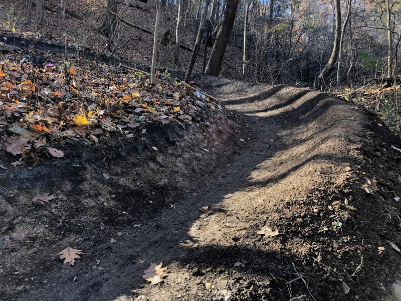 New berm added in 2018 near the bottom of Iron Gate