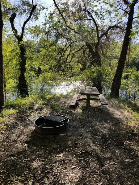 Picnic table and fire pit/grill