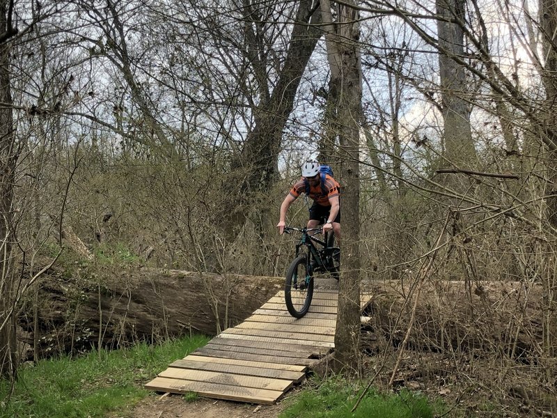 Log crossing obstacle