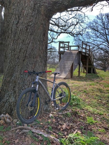 The start ramp for the Intermediate Downhill