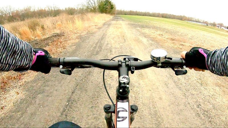 awesome easy ride on this gravel trail Elephant Swamp Trail from Elk to MonroeVille