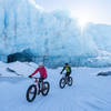 Riding around Spencer Glacier