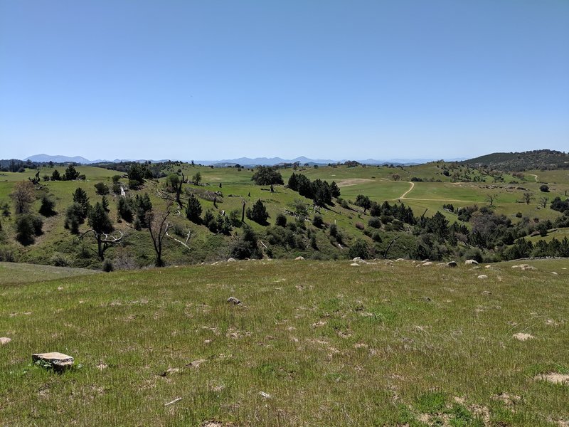 Looking SW from top of Kanaka Flats loop