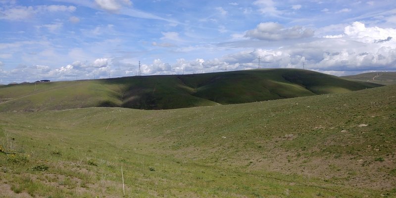 View of the hills