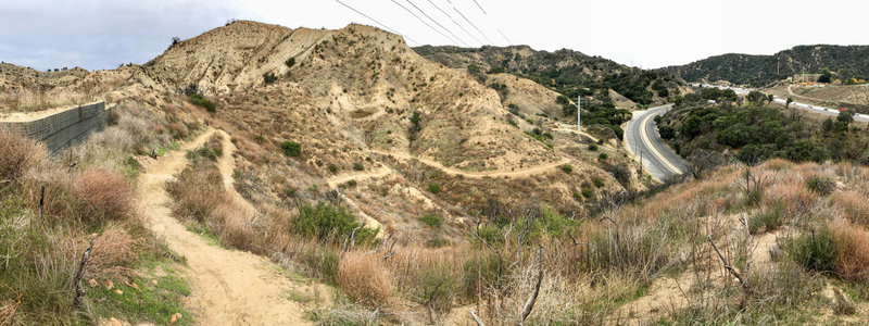 View looking South towards the 5 & 14 interchange