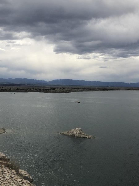 At the end of Pedro's Point. Nice look over the reservoir