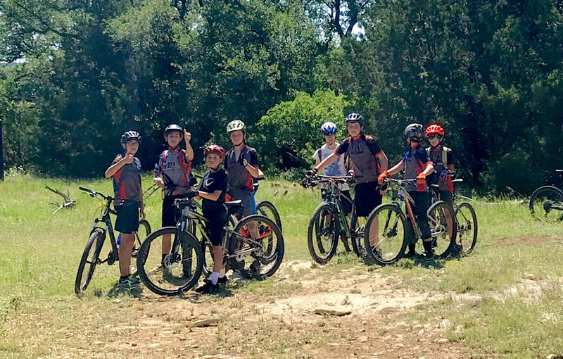 LTR middle school boys team out at Reimers Ranch for practice