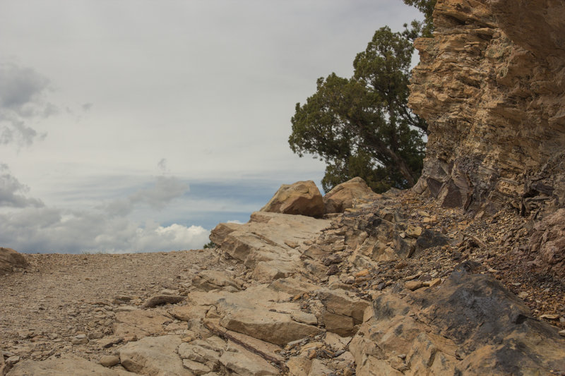 The terrain of the ridge can be a little rocky.