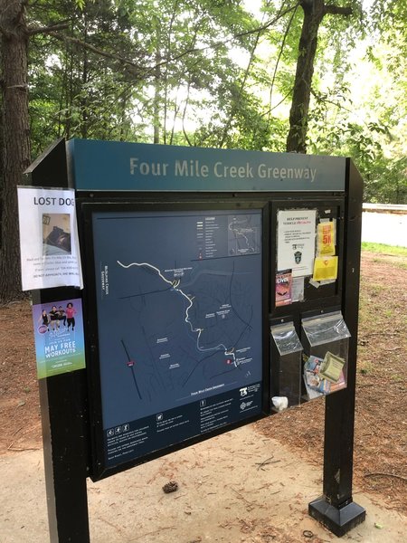 Four Mile Creek Greenway Map