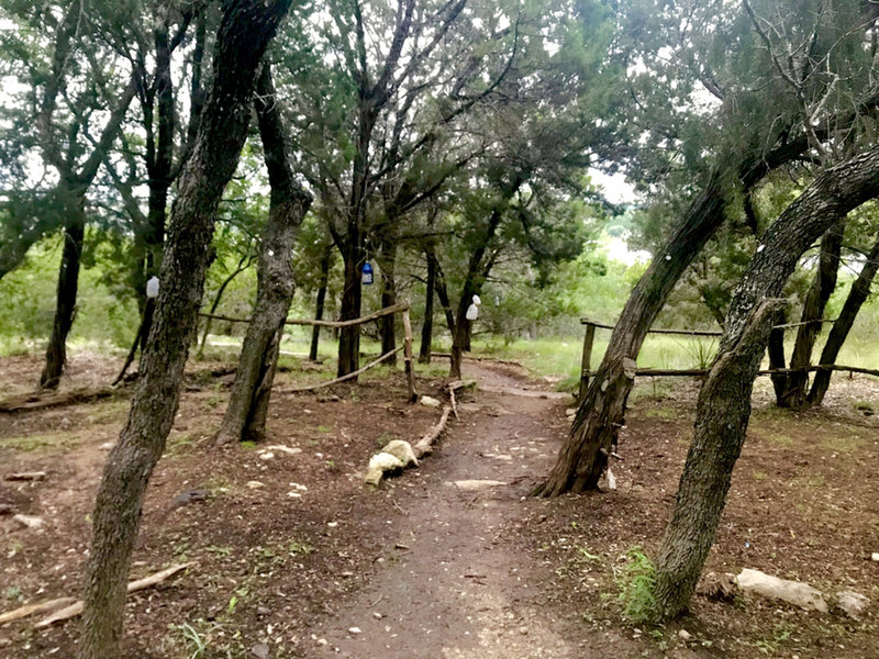 Trailhead by the pavillon