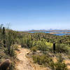 View of Lake Pleasant from above on the ridge