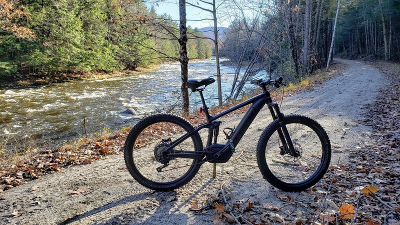 Taking in the tranquility of the Sugar River trail