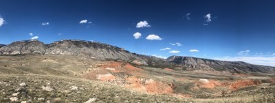 The western face of the Bighorn Mountains are the backdrop for the Bad Medicine Rides!