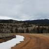 Late winter dirt road