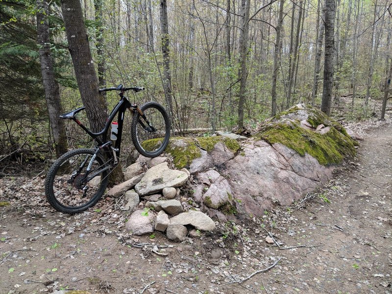 Rock ride over on the Ridge Trail.